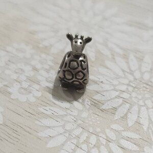 Pandora Sterling Silver Giraffe Zoo Jungle Animal Charm Bead Authentic